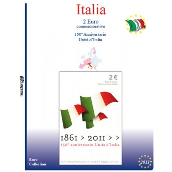 MasterPhil Foglio 2€ Italia 2011 Unità d'Italia - Coin Card
