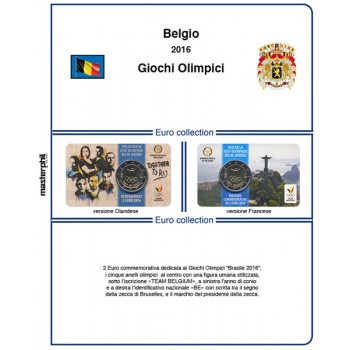 MasterPhil Foglio 2€ Belgio 2016 Olimpiadi