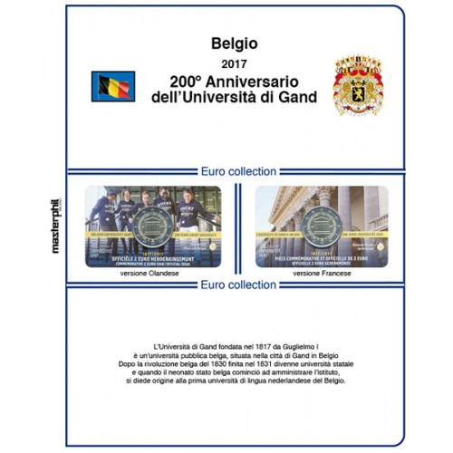 MasterPhil Foglio 2€ Belgio 2017 Liegi