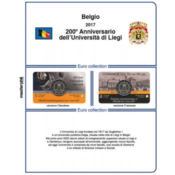MasterPhil Foglio 2€ Belgio 2017 Gent