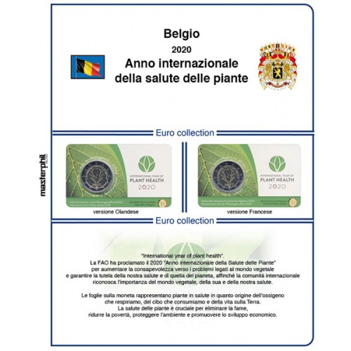 MasterPhil Foglio 2€ Belgio 2020 Piante