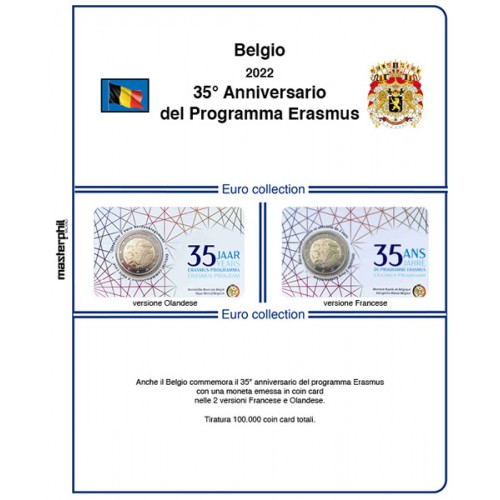 MasterPhil Foglio 2€ Belgio 2022 Erasmus