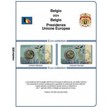 MasterPhil Foglio 2€ Belgio 2024 Presidenza