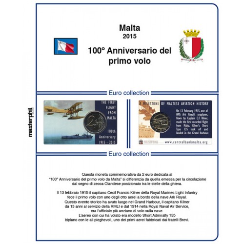 MasterPhil Foglio 2€ Malta 2015 Primo...