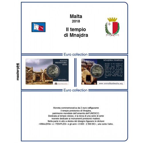 MasterPhil Foglio 2€ Malta 2018 Mnajdra