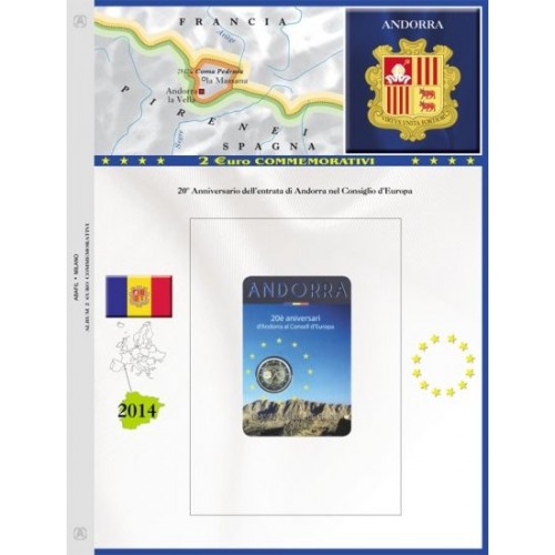 Abafil Foglio 2€ Comm. 2014 Andorra