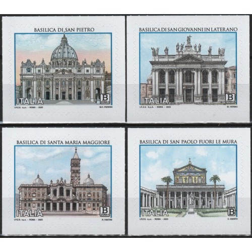 Italia 2025 - Basiliche di Roma, 4 v.