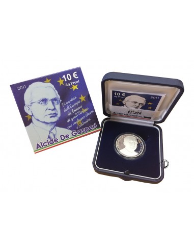 Italia - 2011 - 10€ De Gasperi PROOF