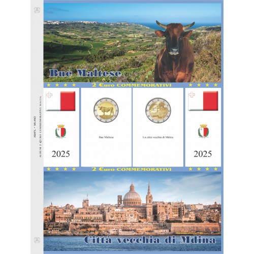 Abafil Foglio 2€ 2025 Malta sciolti
