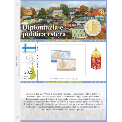 Abafil Foglio 2€ 2025 Finlandia...
